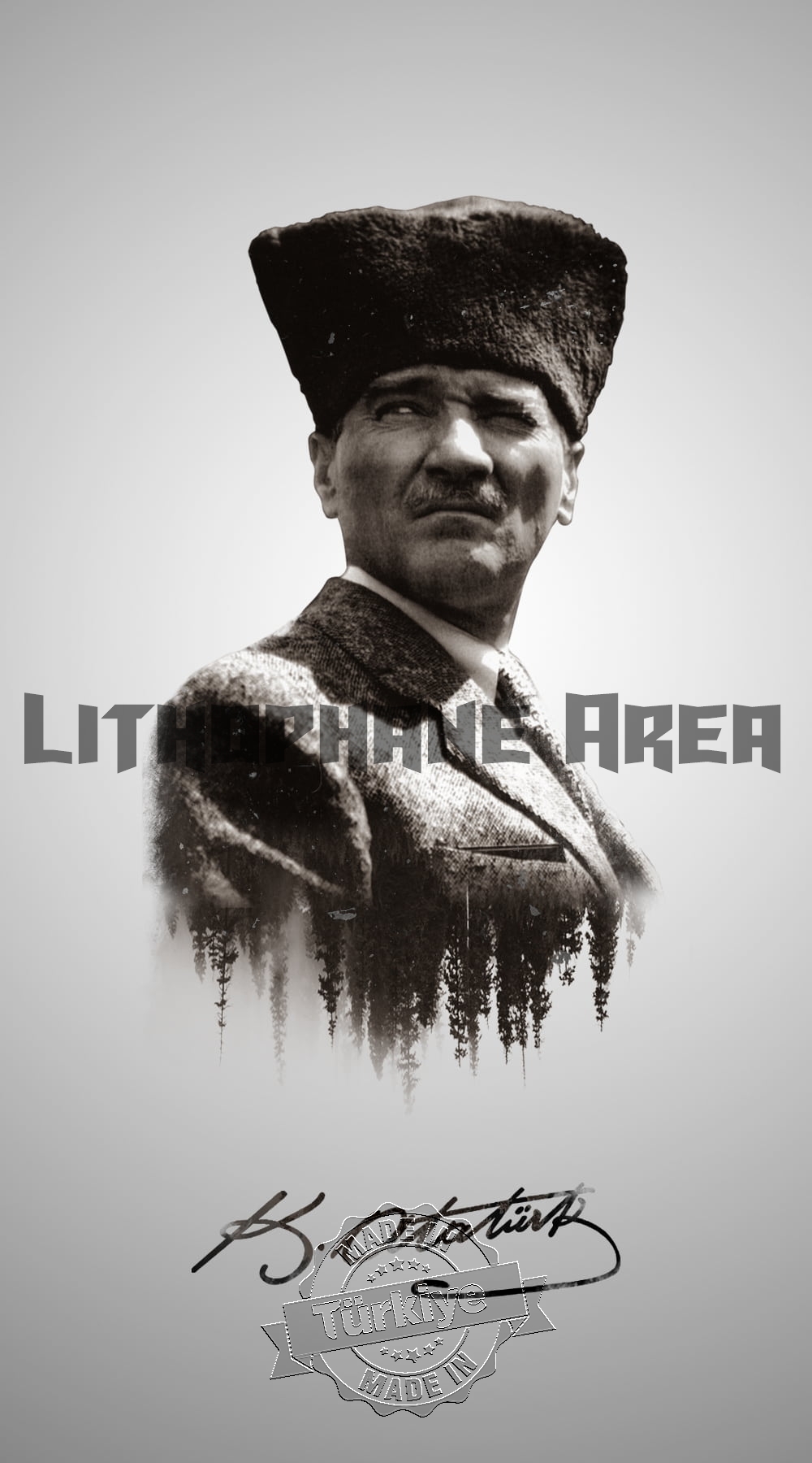 Mustafa Kemal Atatürk Lithophane