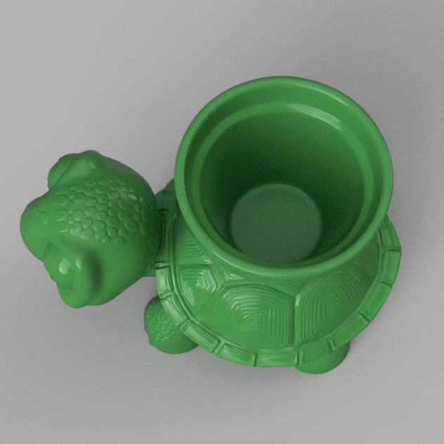 Miniatura 2 do modelo 3D Terracotta Turtle Planter