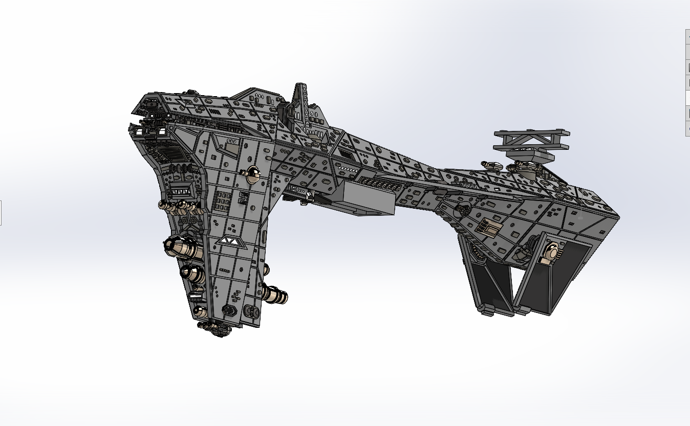 Imperial Nebulon Frigate II, Armada scale and stand mount