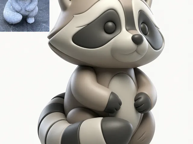 Cute Standing Raccoon