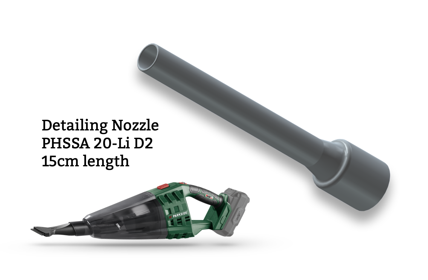 Parkside 20V Vacuum - Detailing nozzle attachment - PHSSA 20-Li C1