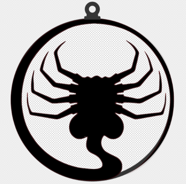Face Hugger Christmas tree ornament