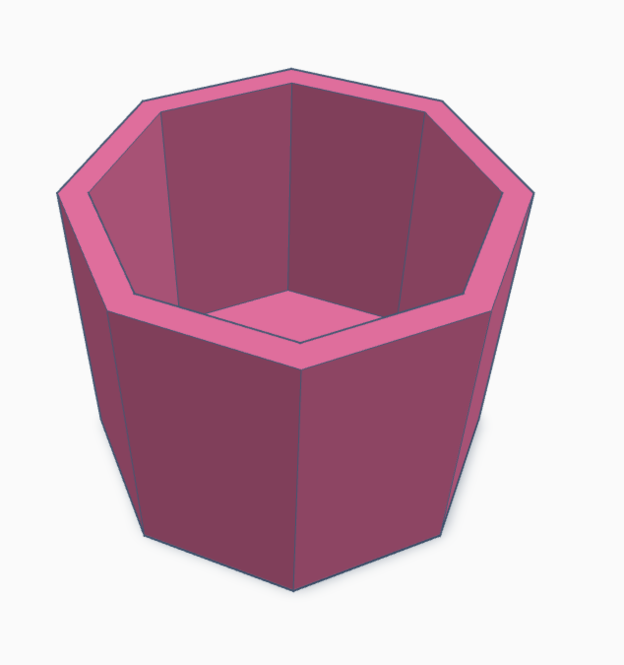 Octagon Container 3D model