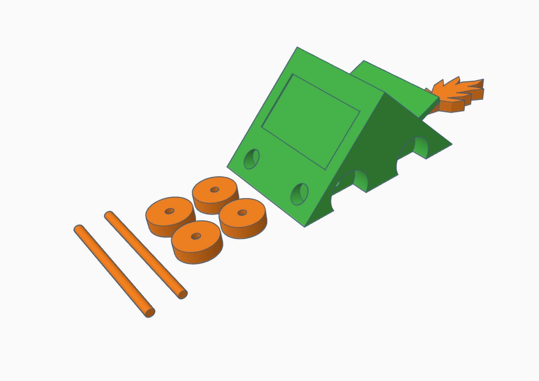 Crunch Car with Boost 3D model