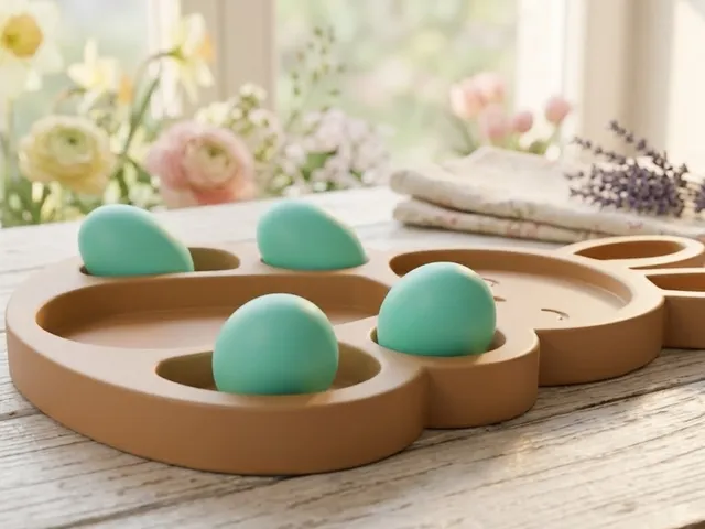 Easter Bunny Snack Tray - Perfect for Chocolate Eggs!