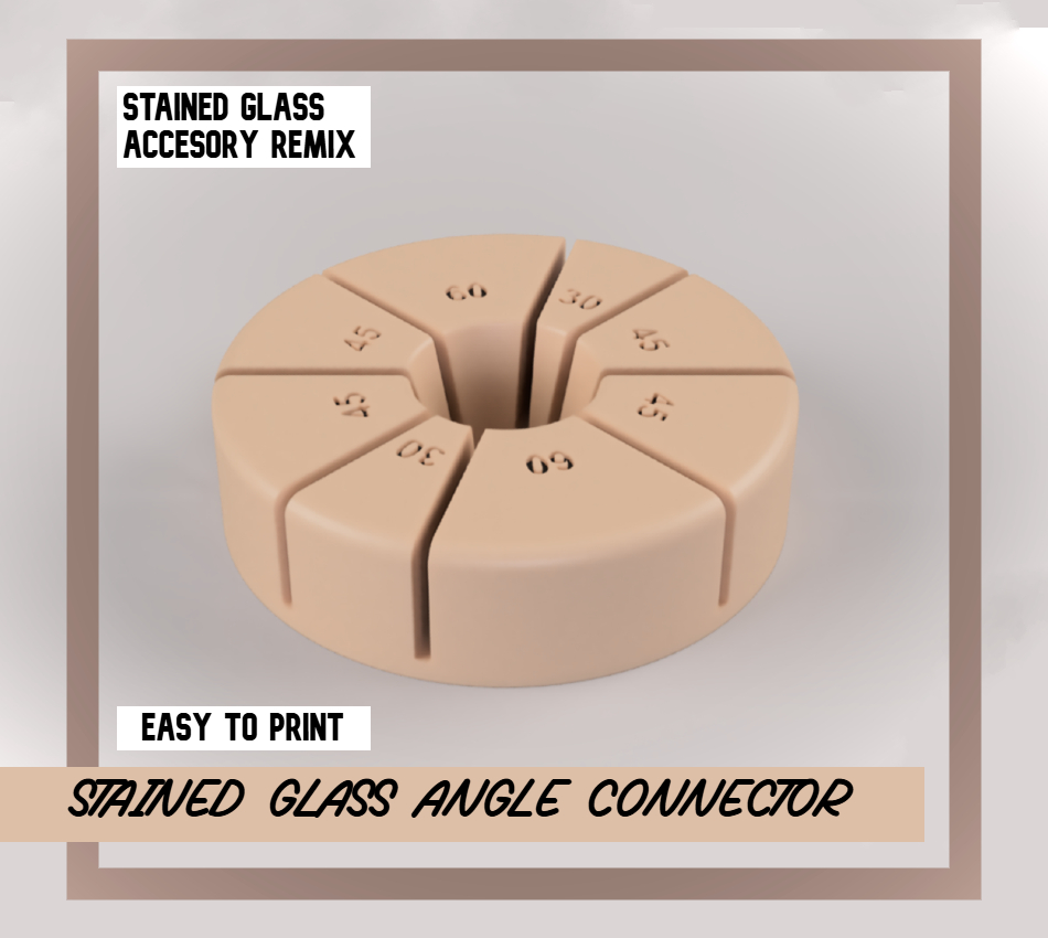 Stained Glass Angle Connector