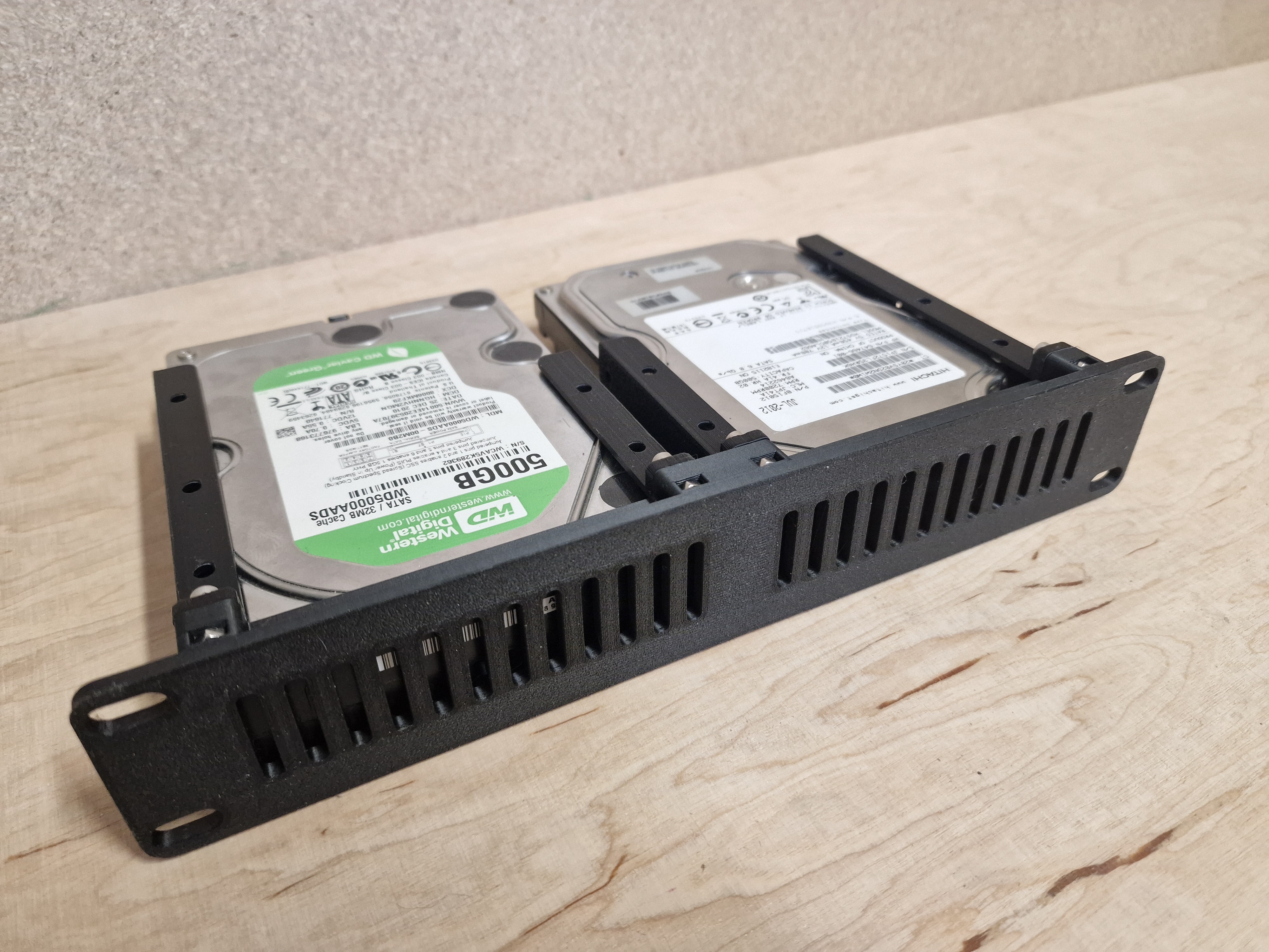 Dual 3.5" HDD Mount for 10" Minirack