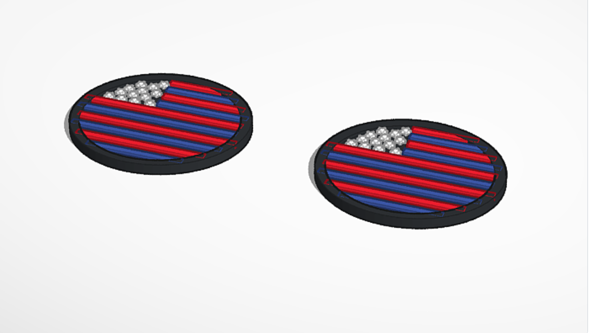 USA flag coaster