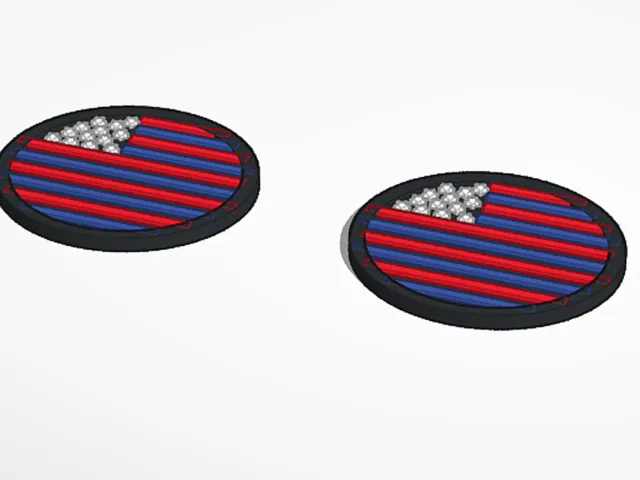 USA flag coaster