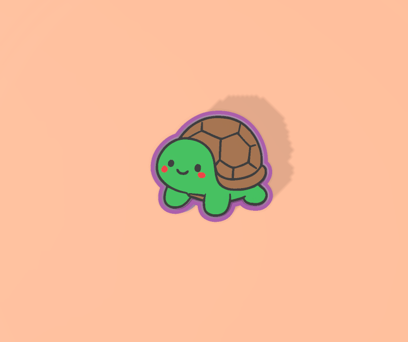 Miniatura 2 do modelo 3D Kawaii Turtle Clicker