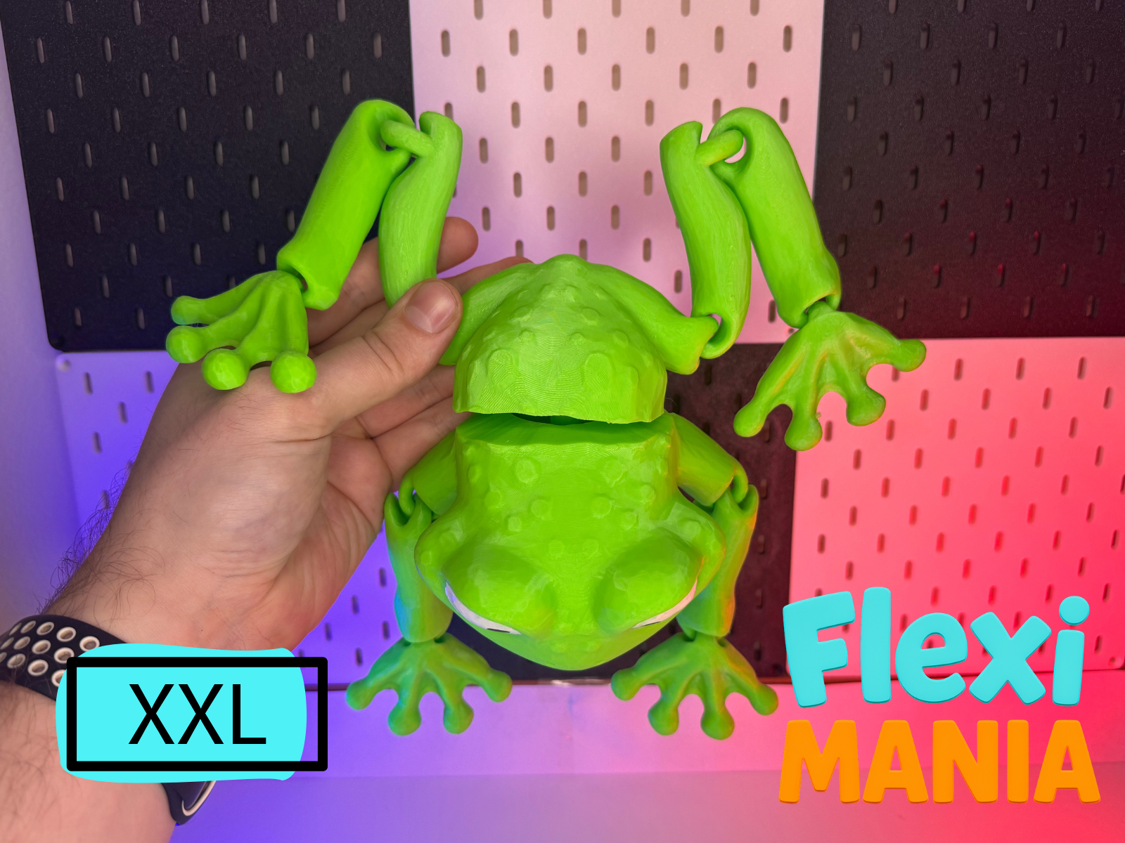 XXL Print-in-Place Articulated Frog | No Supports Needed — miniatura 4