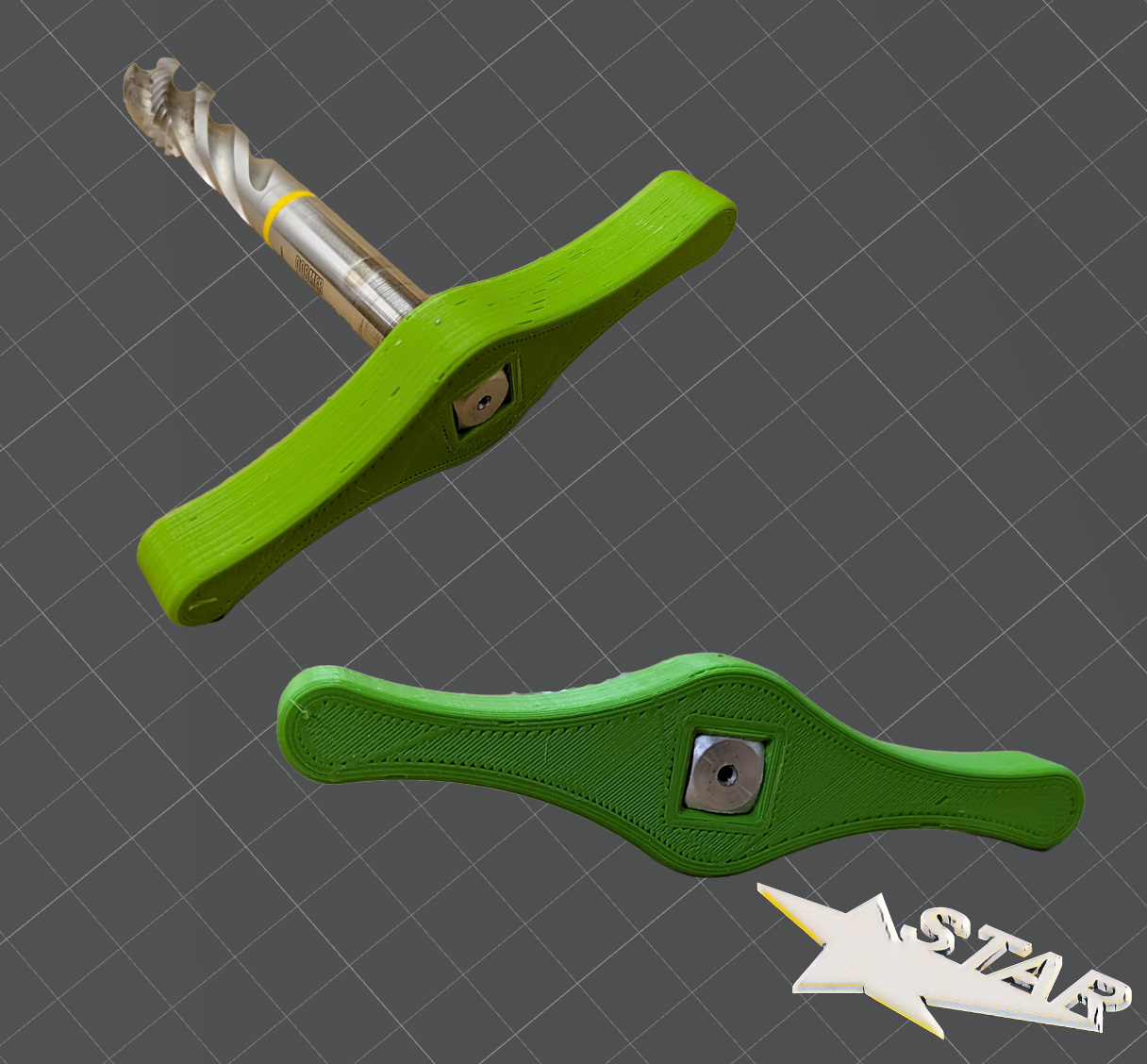 Windeisen M16 (vierkant 9) / Tap wrench M16 (square 9)
