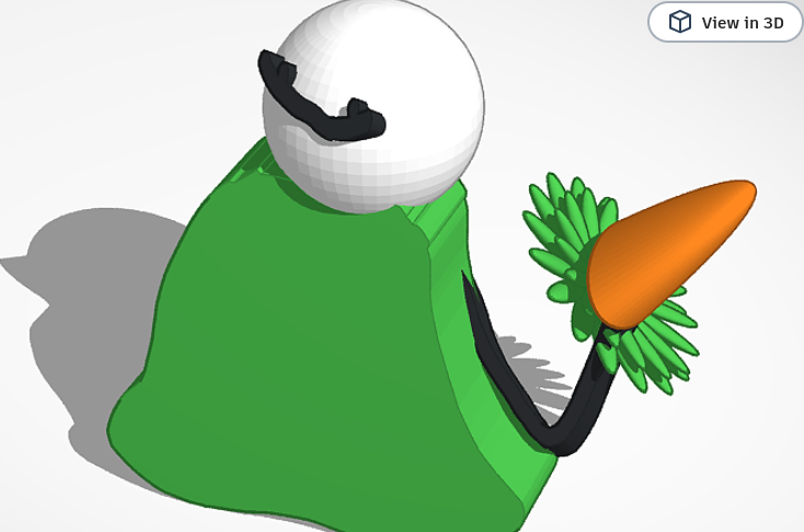 Garrett the carrot model