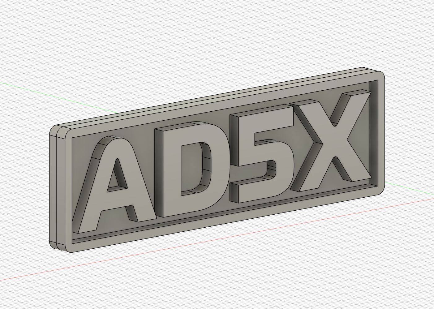 Flashforge AD5X Enclosure Name Plate — thumbnail 4