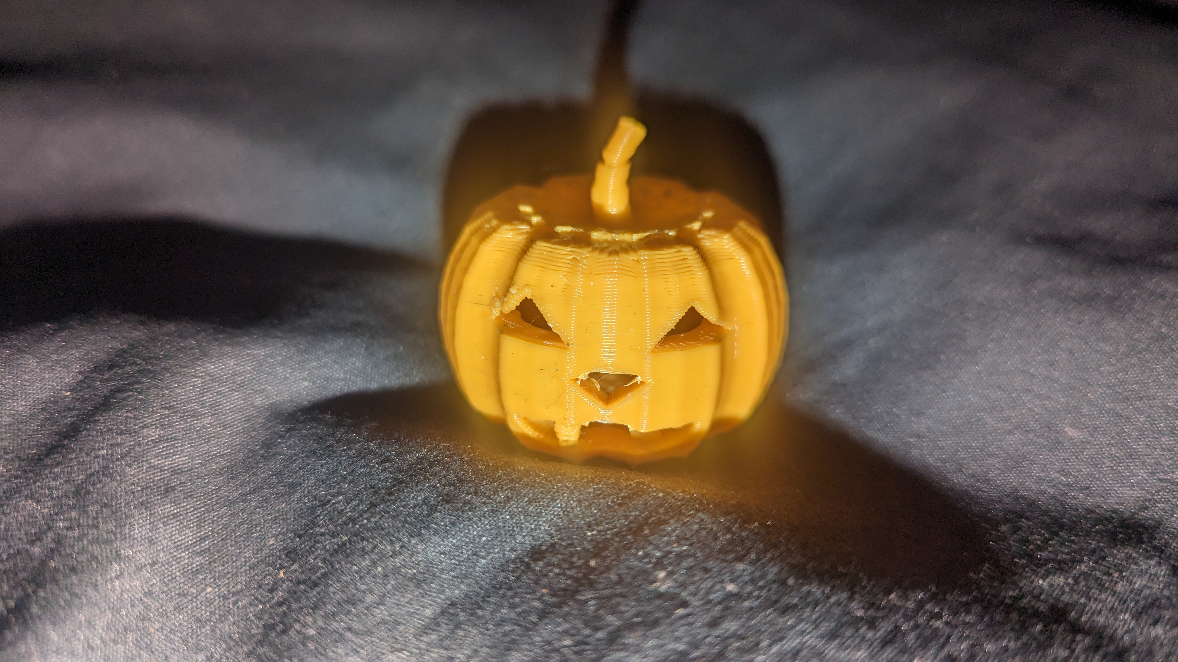 Low Poly Jack-O-Lantern Pumpkin