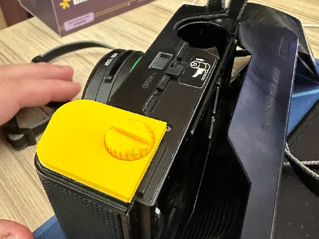 Fujica DL-100 battery door holder