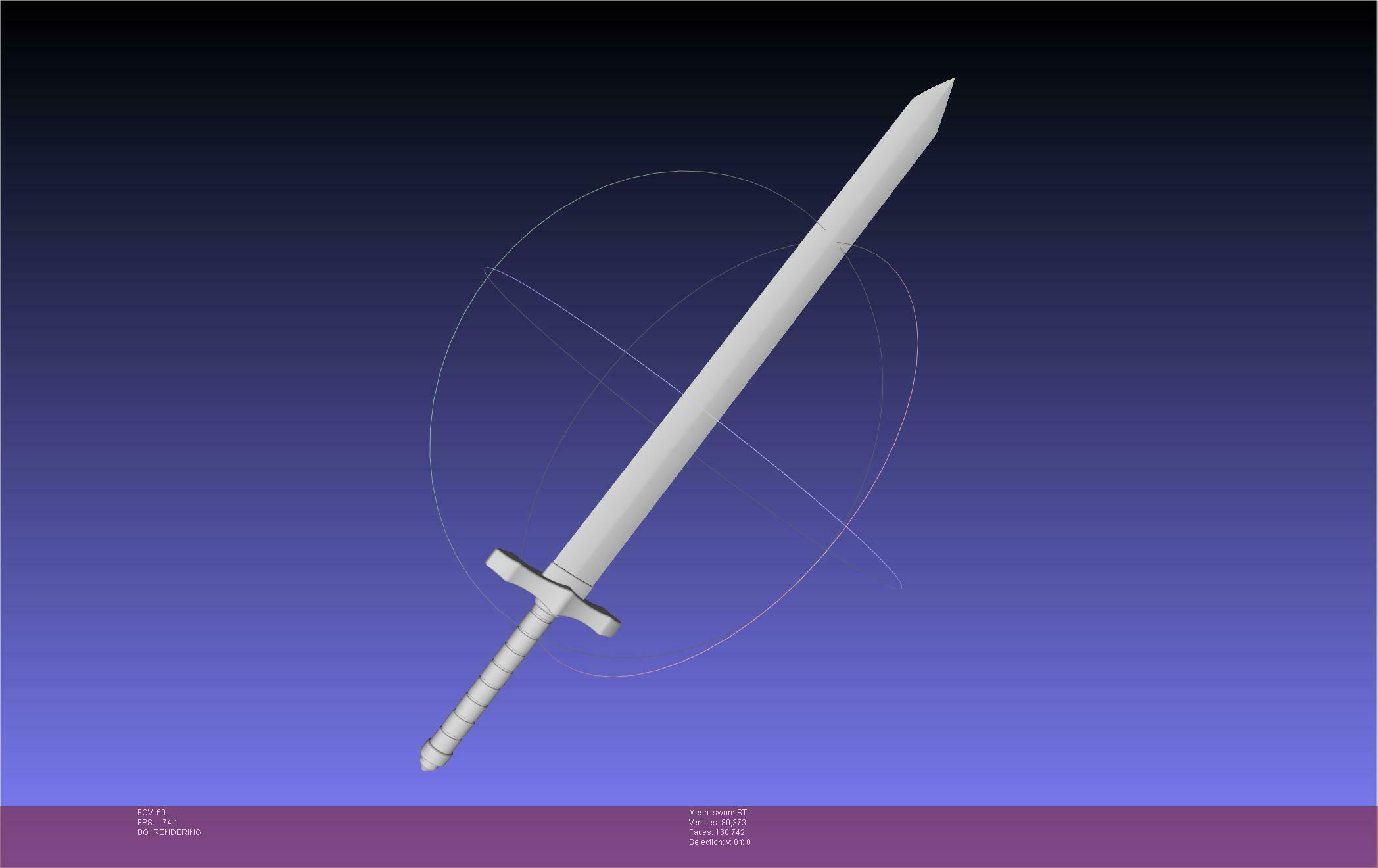 Solo Leveling Sword Intact And Broken Assembly