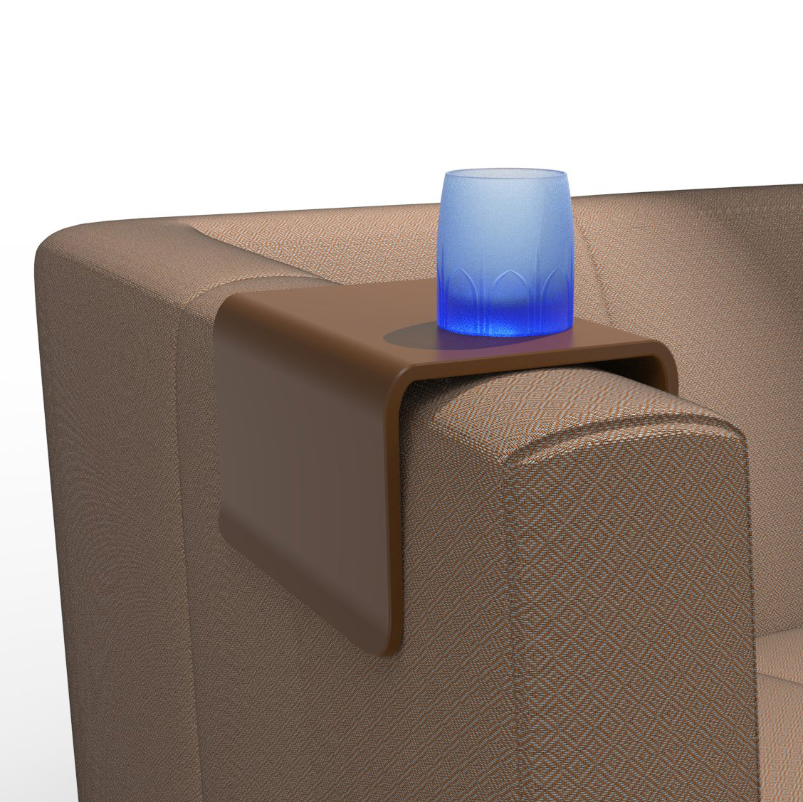 Minimalistic clamping armrest table - vertical print orientation 3D model