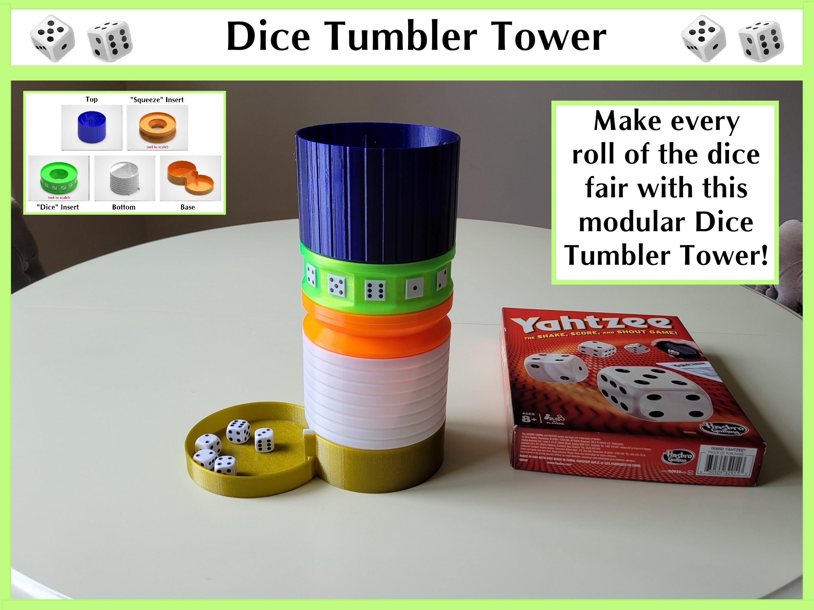 Yahtzee Dice Tumbler