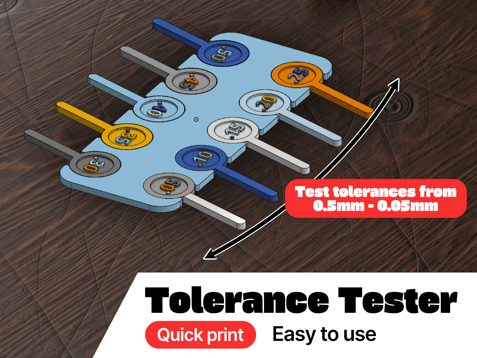 Tolerance Gauge/Tester | 0.05mm - 0.50mm