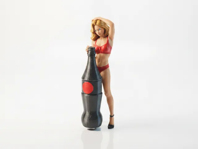 Soda Lady Figurine Female Figure 3D Printable