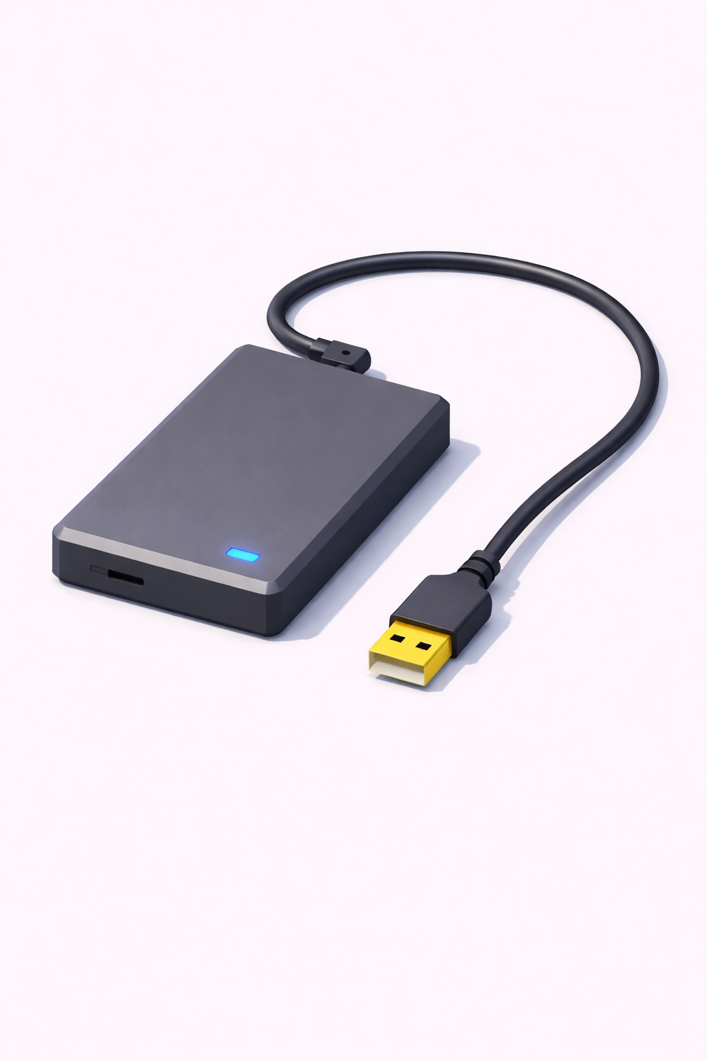 Low Poly External Hard Drive