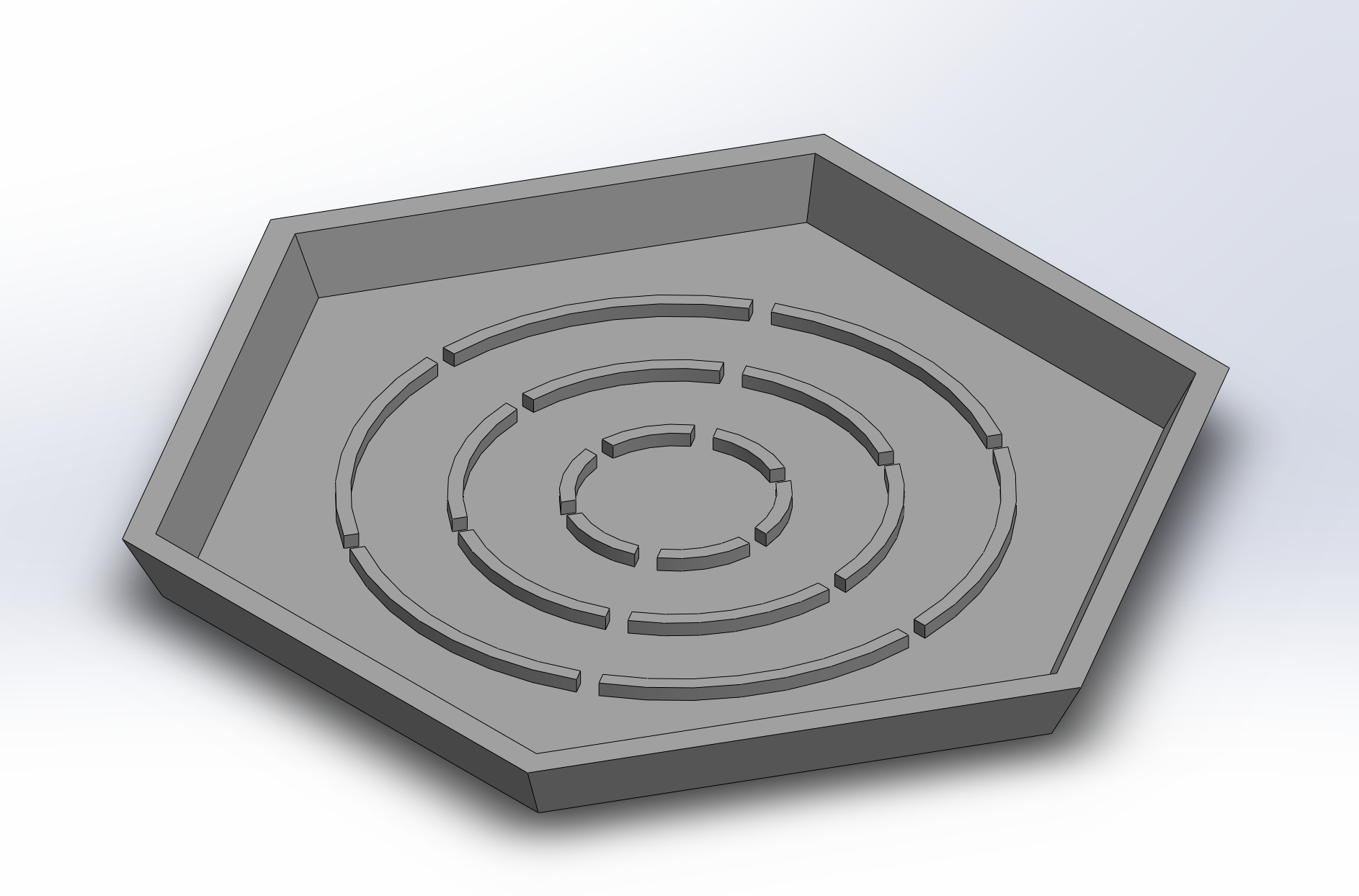 Hexagonal Plant Dish