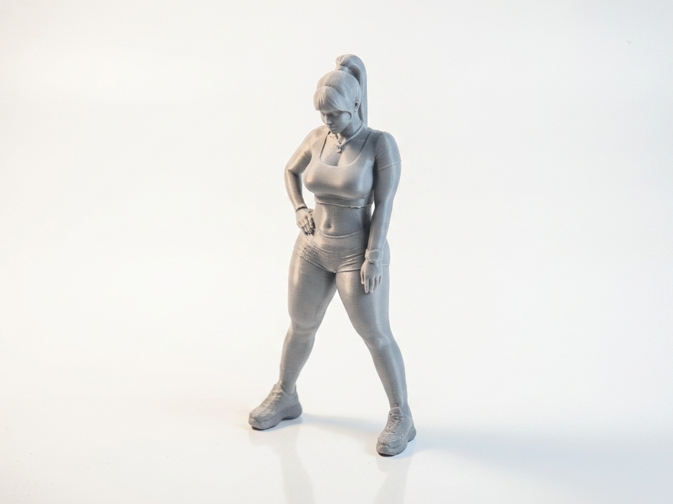 Fitness Girl Athletic Figure 3D Printable