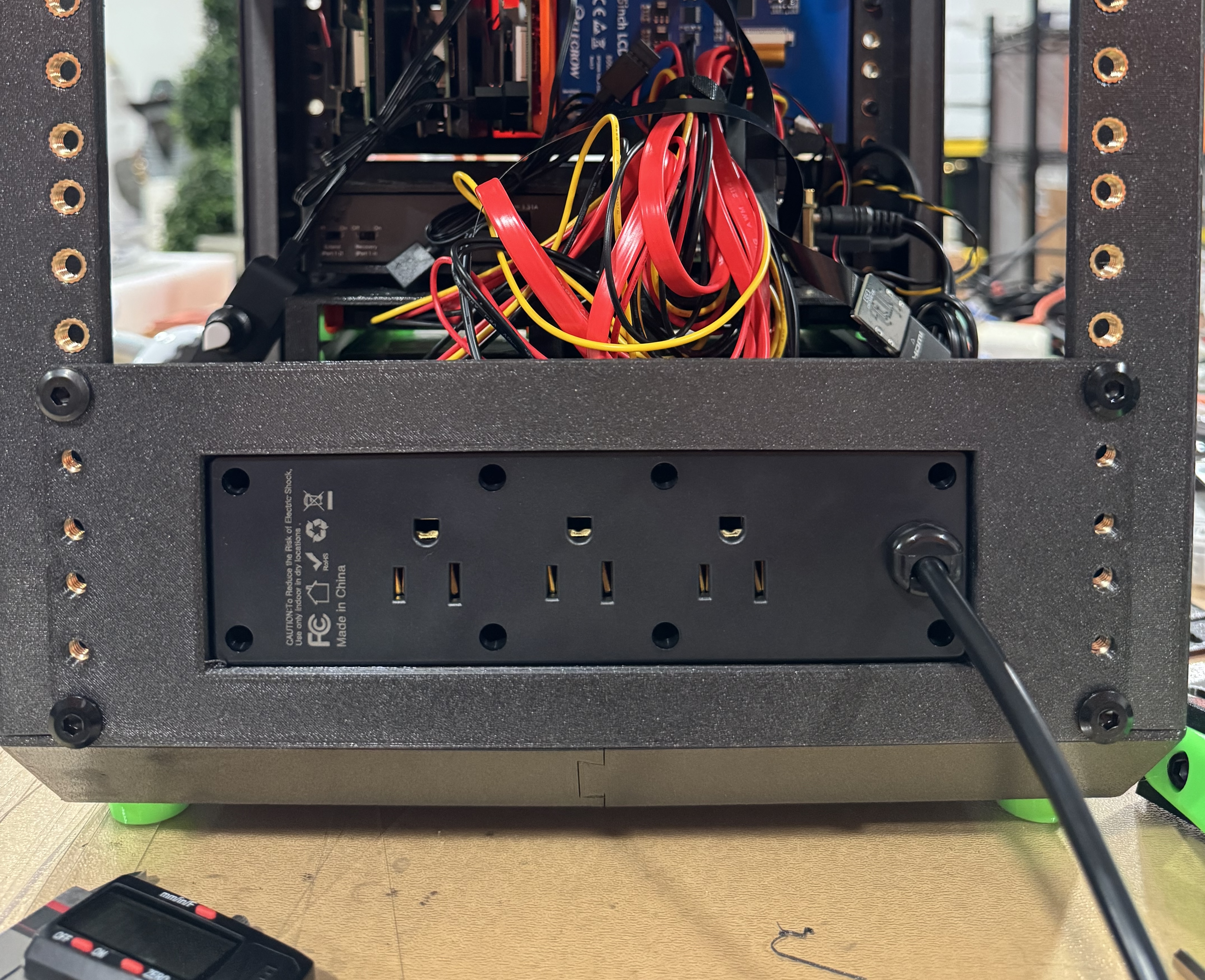 10" 2u rack mount for cheap tiny PDU w/ USB