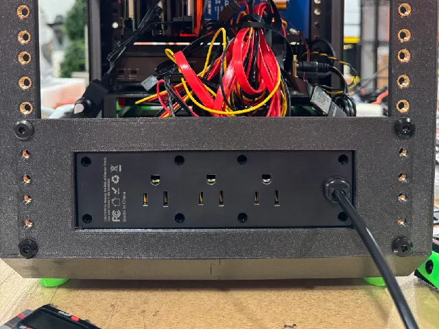 10" 2u rack mount for cheap tiny PDU w/ USB