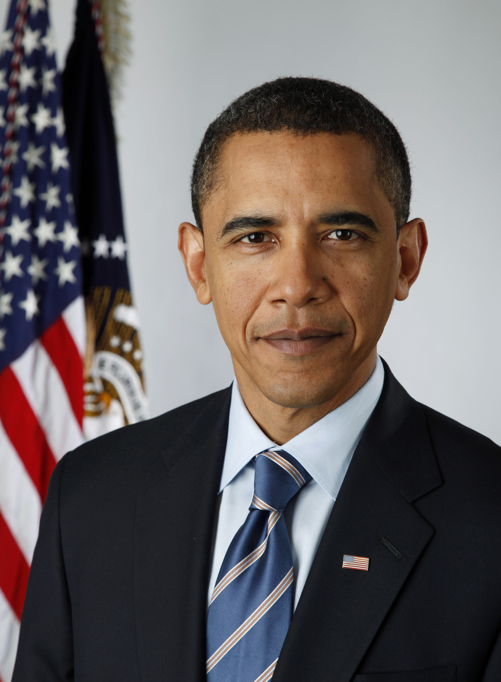 Official White House Portrait of Obama 3D model