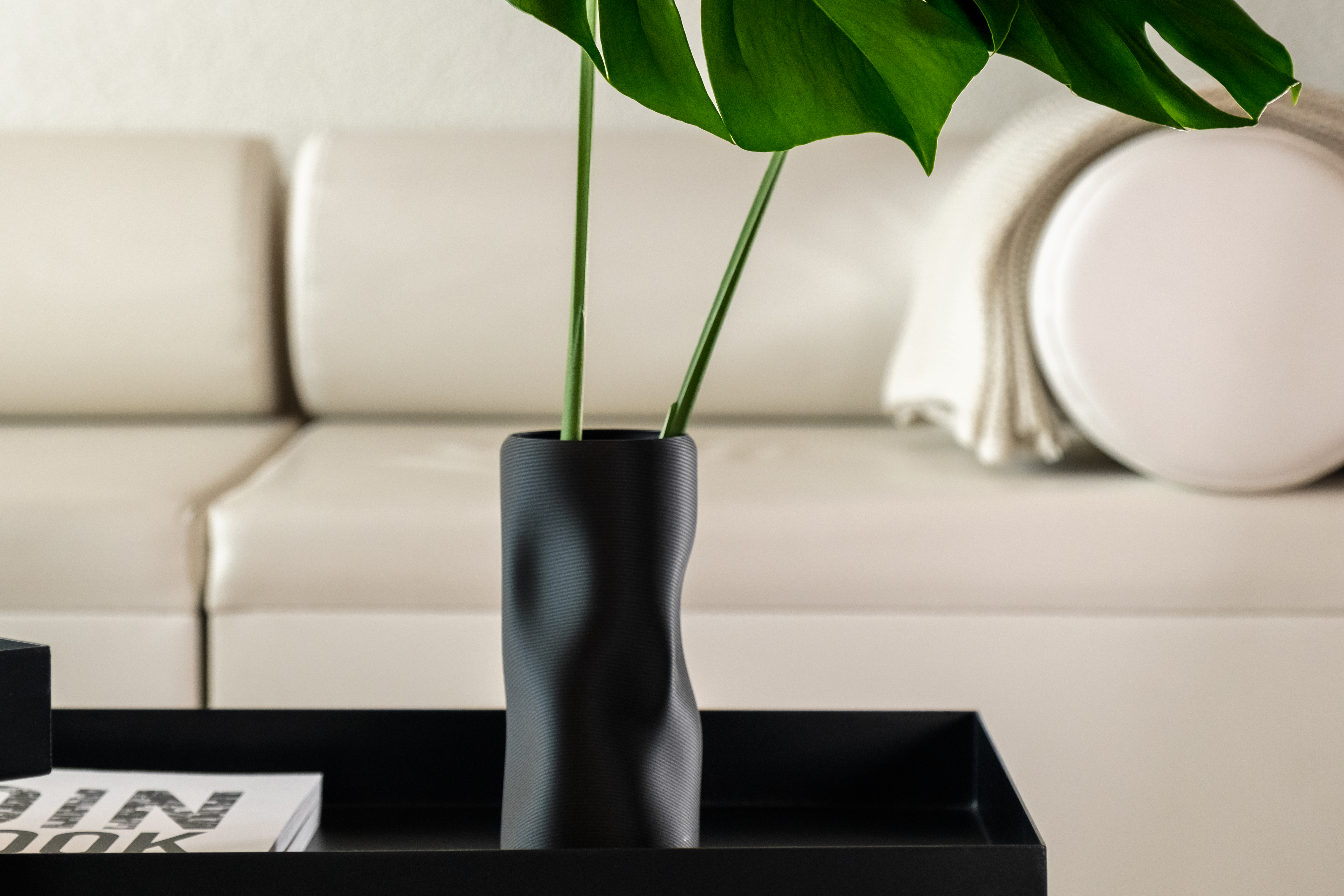 Elegant vase with an organic shape