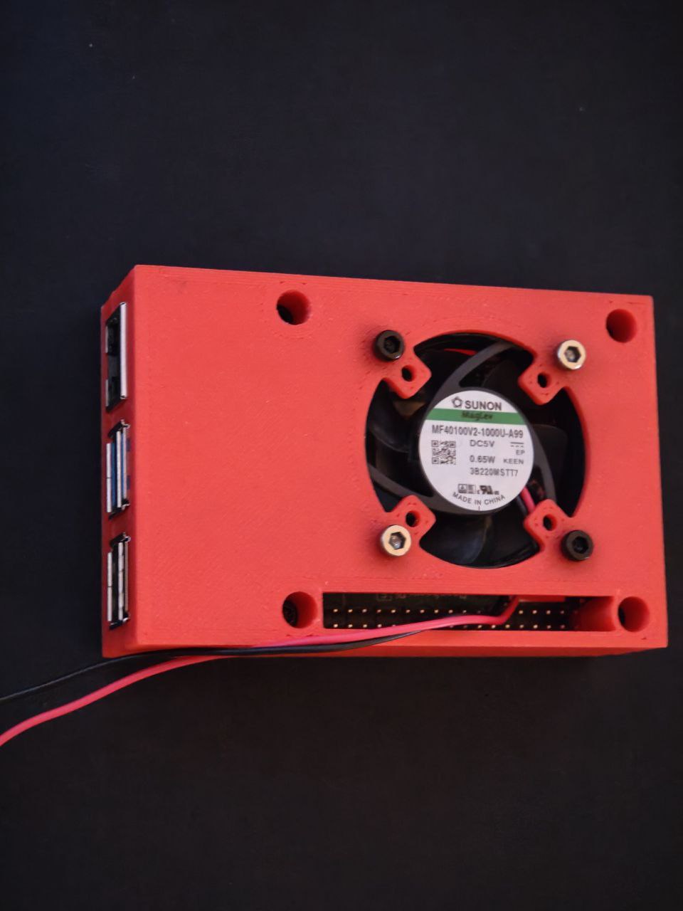 Raspberry Pi 5 case for 3D printer with 30mm and 40mm fan