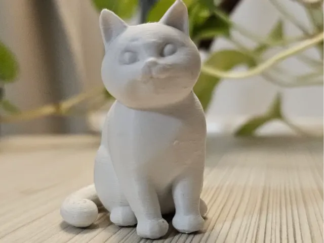 Cute Sitting Cat - Little Desk Companion
