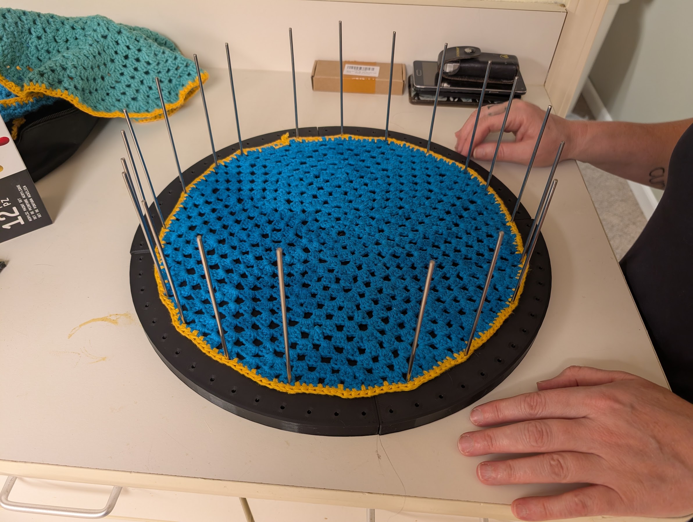 401mm / 15.75in Crochet Blocking Circle