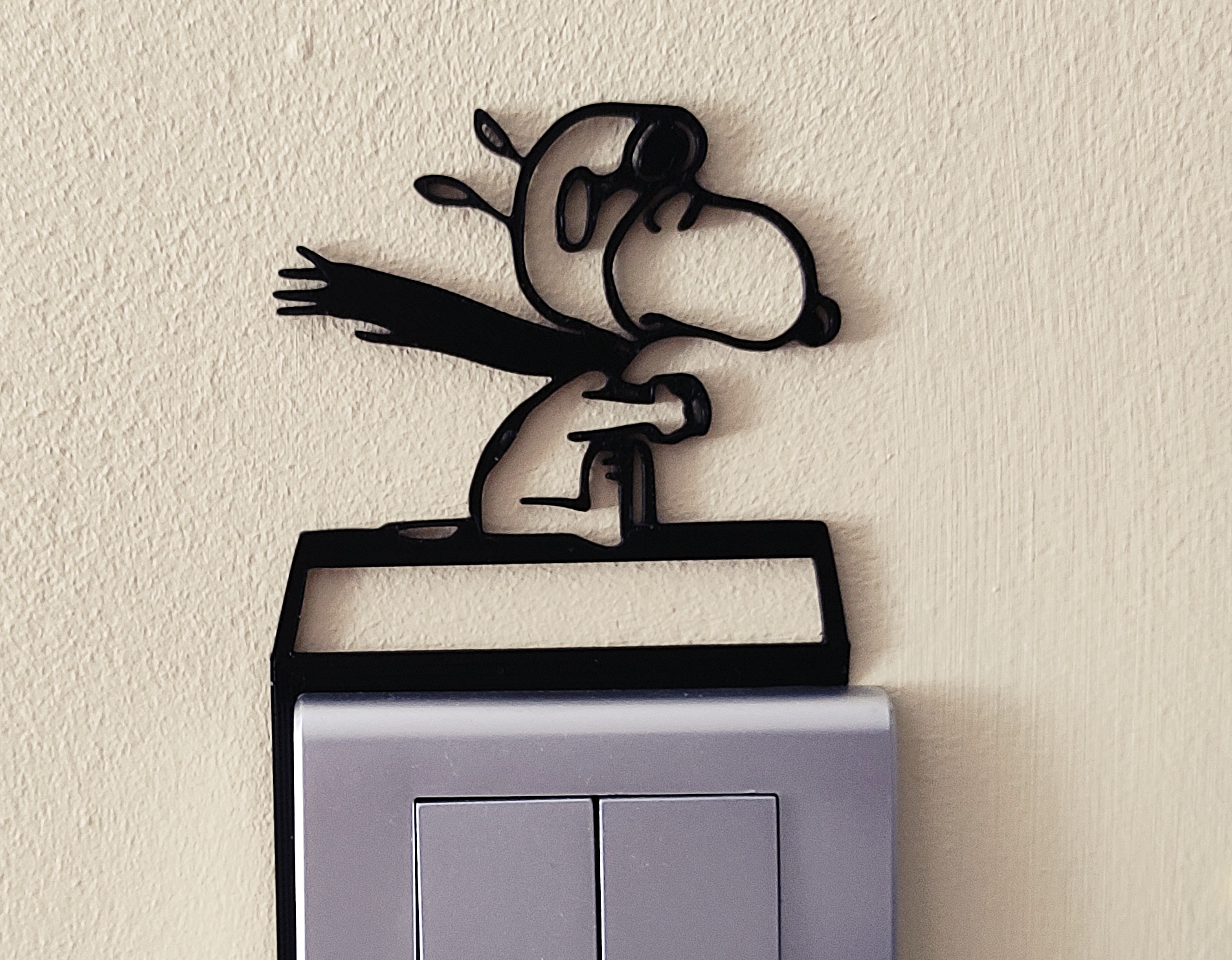 Snoopy Light Switch / Outlet Decoration – 3D Printable Model 4