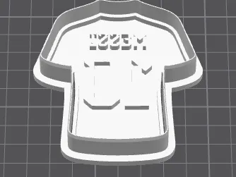 Messi #10 Jersey - Cookie Cutter & Clay Stamp / Cortante Camiseta Argentina