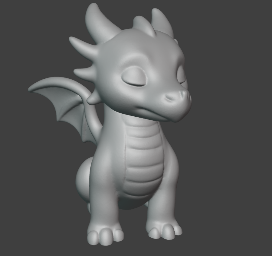 Miniatura 2 do modelo 3D Dragon Statue