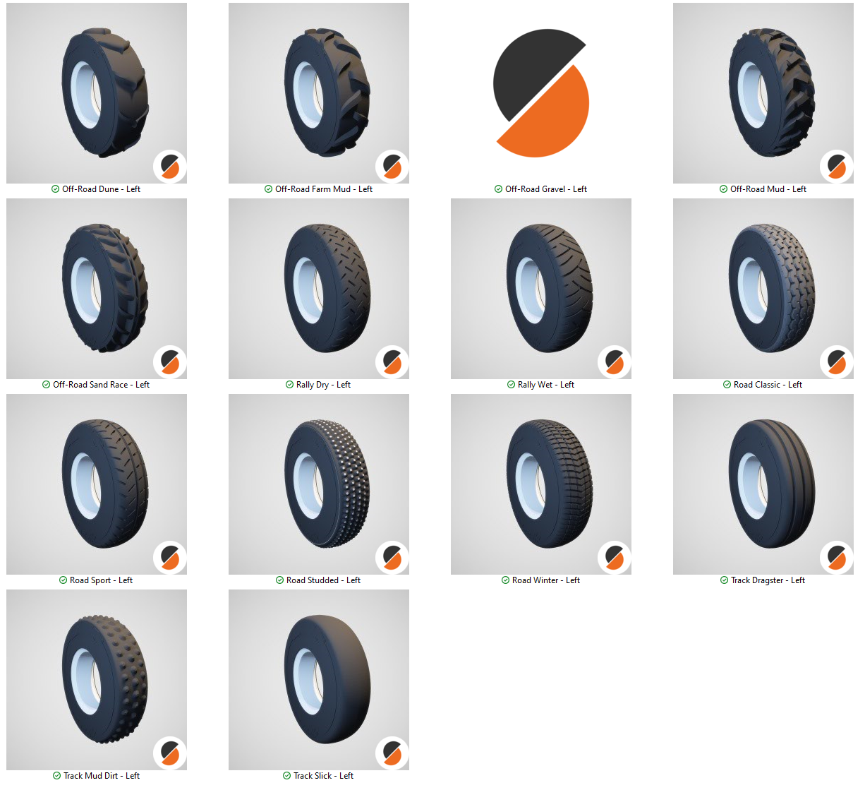 RC tyres OD85mm=3.3" ID48mm=1.9" W 20mm=0.8"