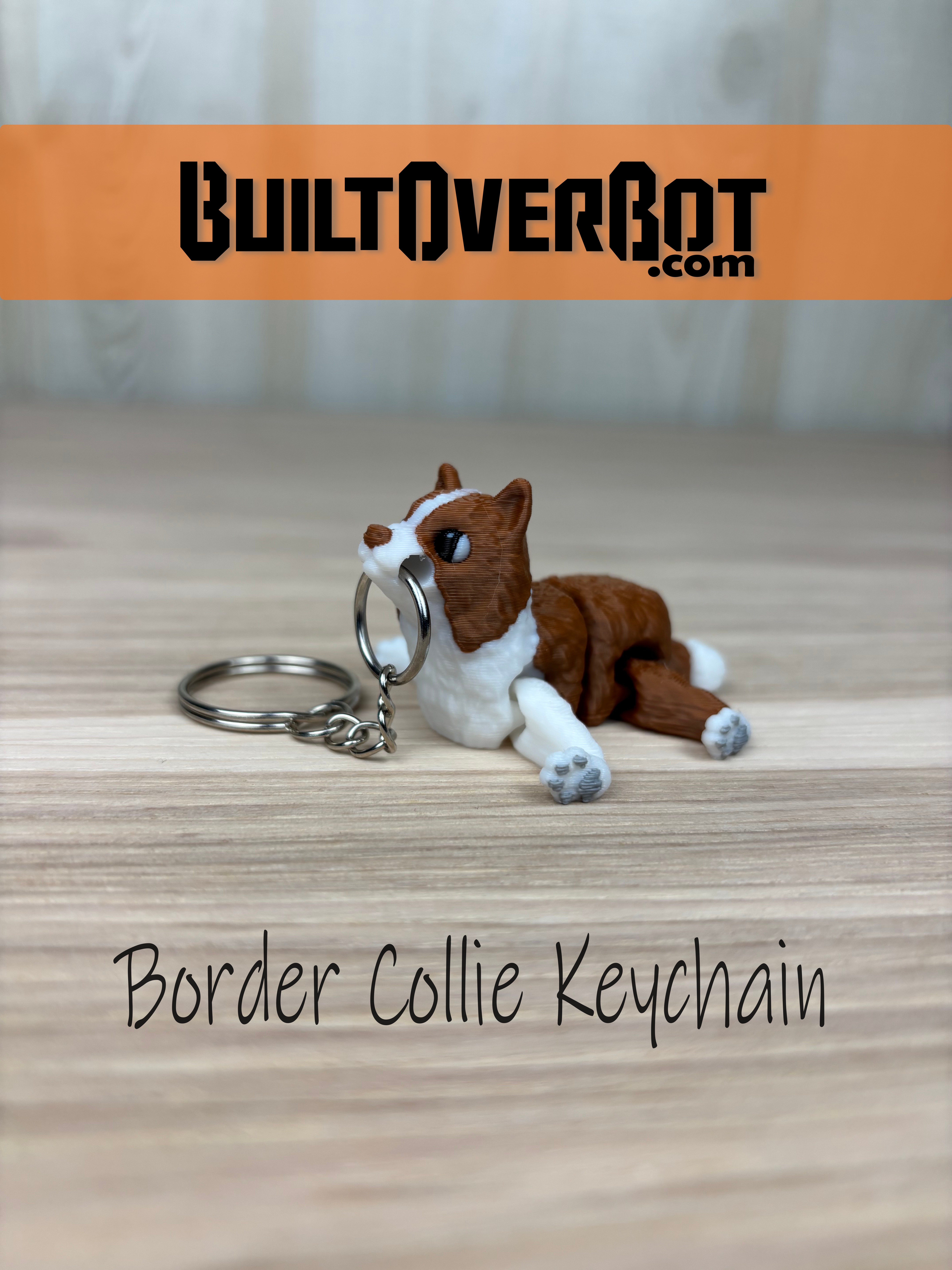 Border Collie Keychain