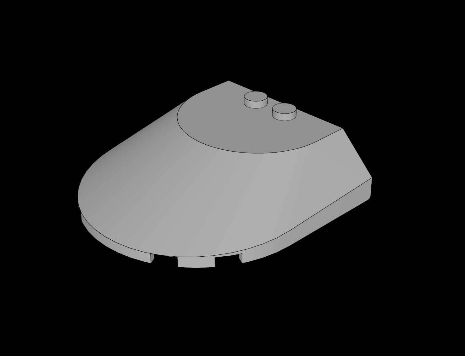 Lego Compatible (3383.dat) Windscreen  6 x  6 x  1.333 Sloped