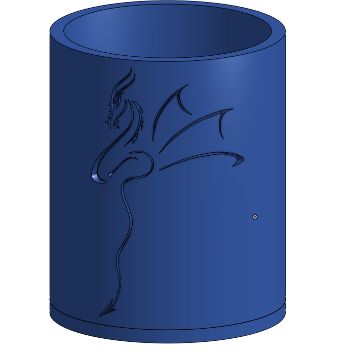 Dragon Cylinder 3D model