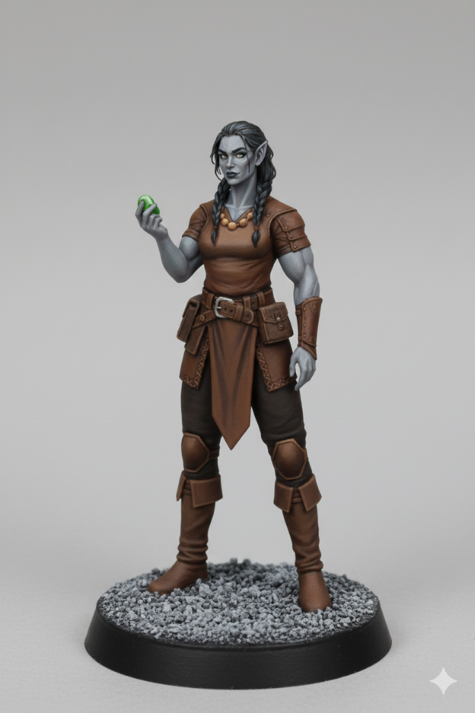 Cloud Goliath Giantess Ranger - DnD mini