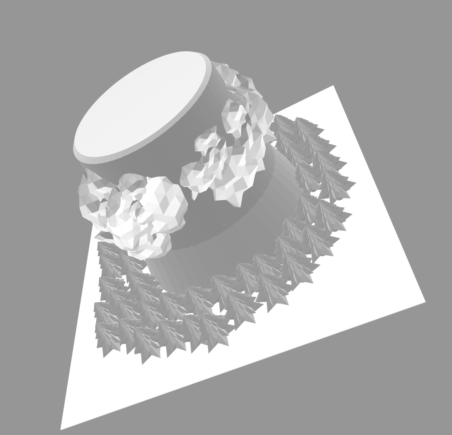 Mountain tree stump