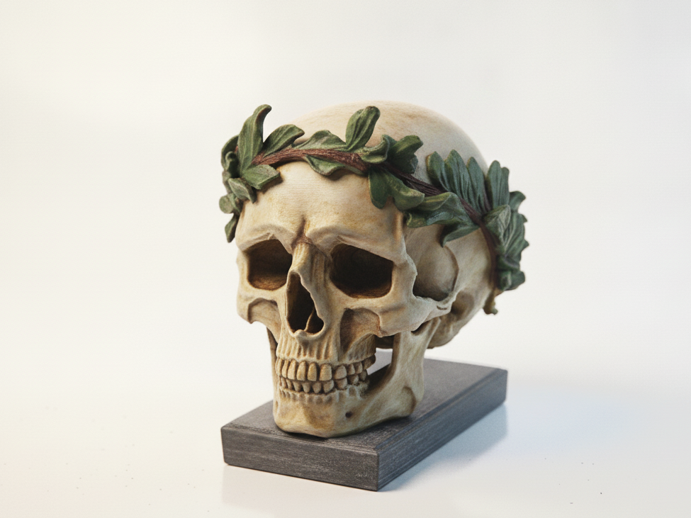Julius Caesar Skull Ancient Roman Sculpture 3D Printable