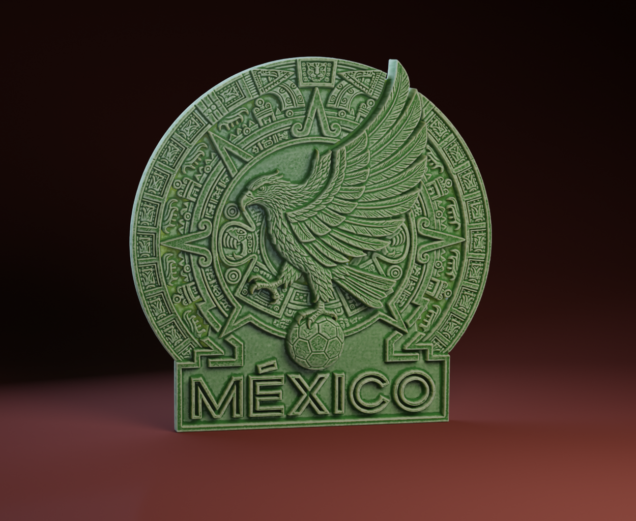 FMF El Tri – Mexico National Football Crest (Bas-Relief Edition) : World Cup 2026