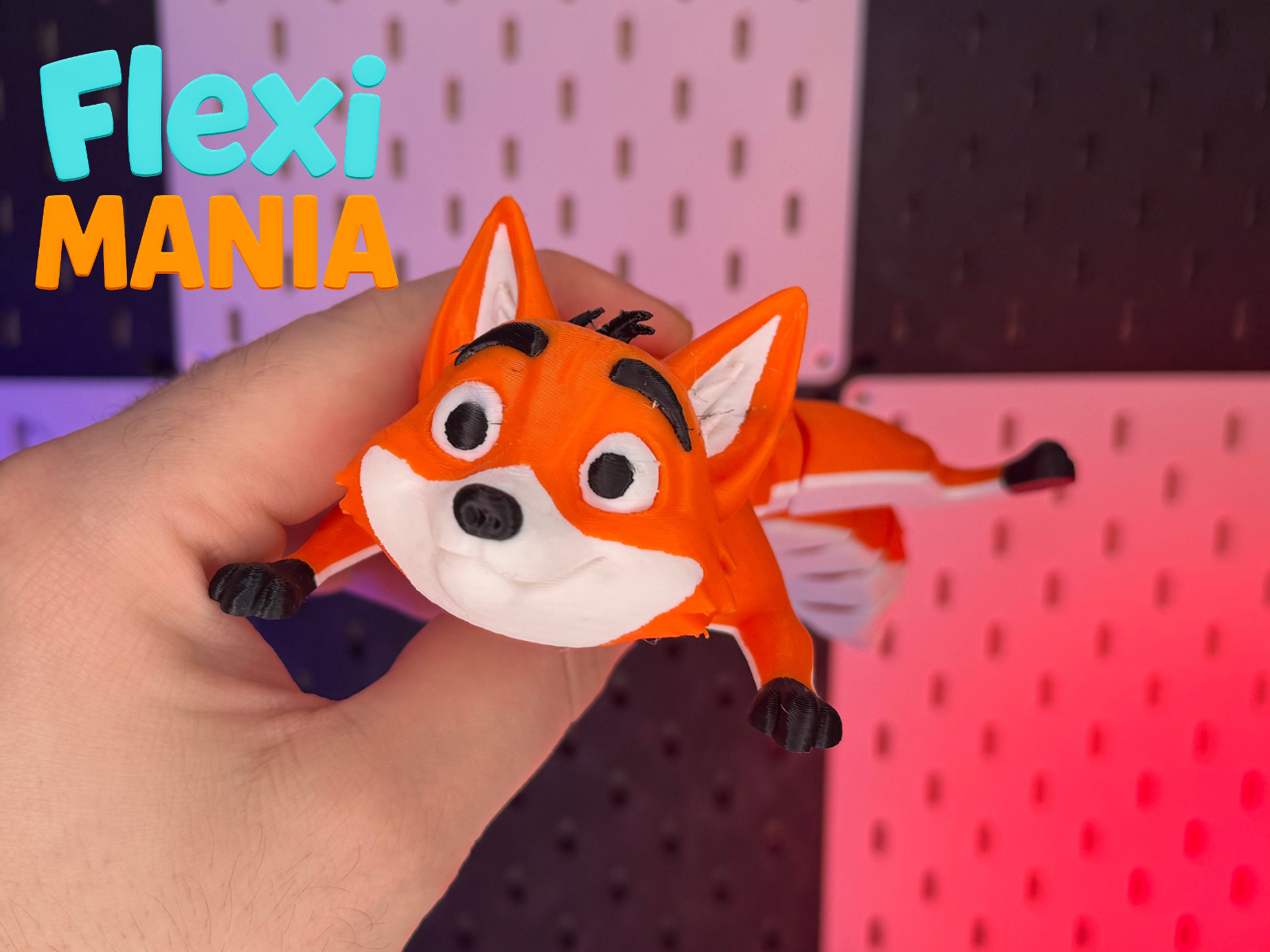 Cute Articulated Print-in-Place Fox – No Supports
