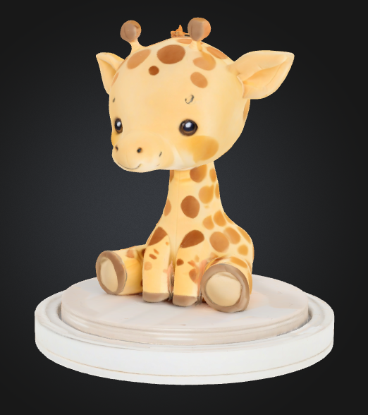 Cute Giraffe on plinth