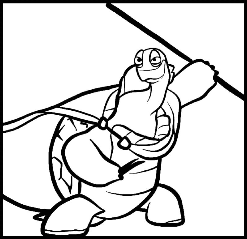 Oogway tile 20x20cm
