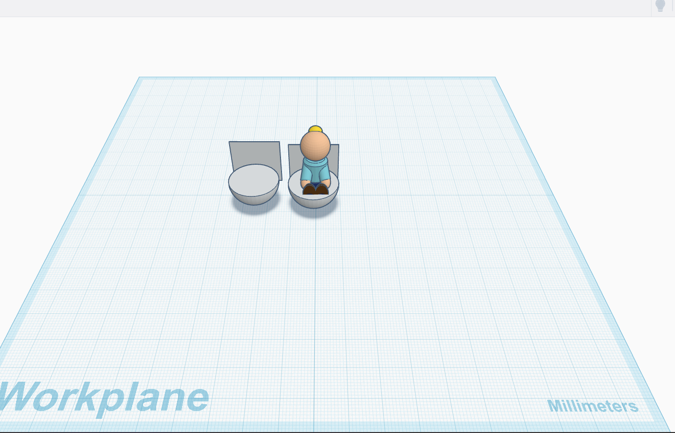 Person on Toilet 3D model